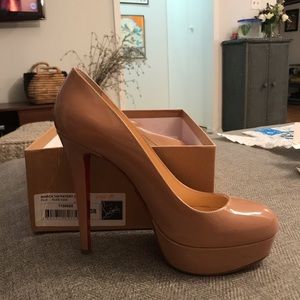 christian louboutin Size 38 bianca 140 patent calf
